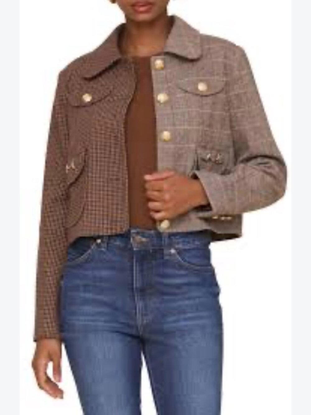 AVEC LES FILLES MIXED MEDIA JACKET - SZ S NEW